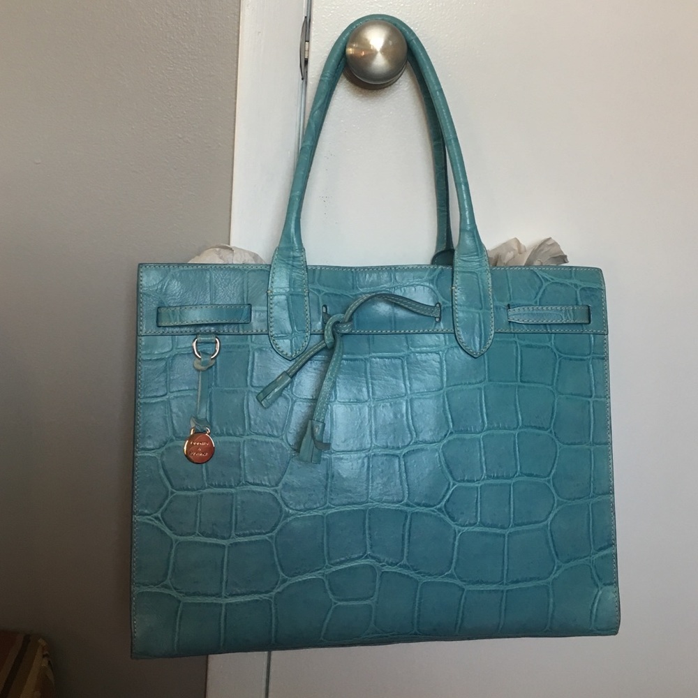 Leather Large Alligator Tote